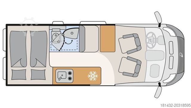 Campervan DETHLEFFS Globetrail Fiat 600 DS