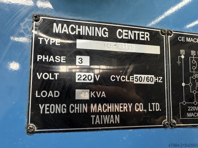 Vertikales Bearbeitungszentrum YCM SUPERMAX V116B