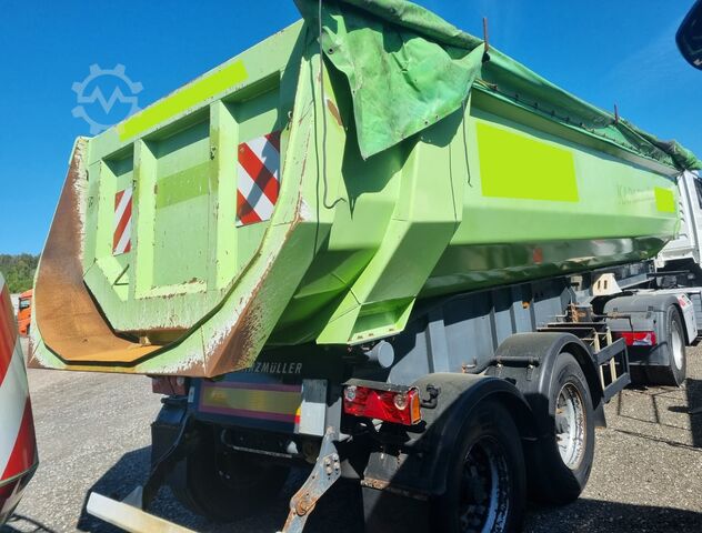 Tipper semi-trailer Schwarzmüller K 202 Stahlrundmulde