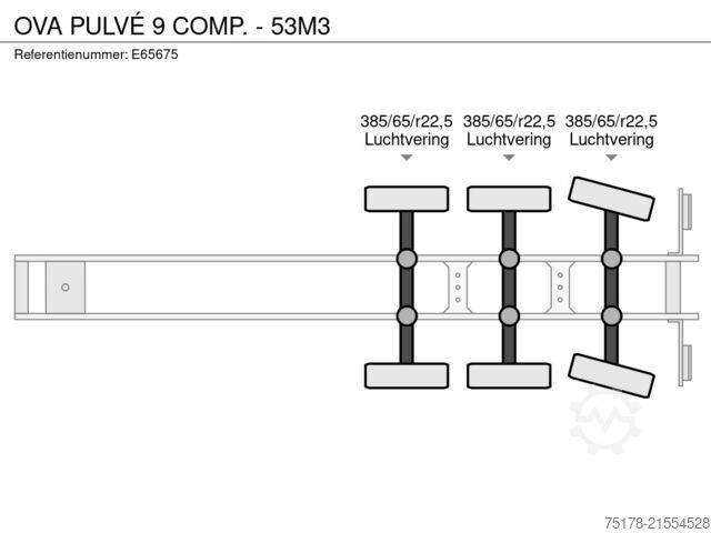 Silo OVA PULVÉ 9 COMP. - 53M3