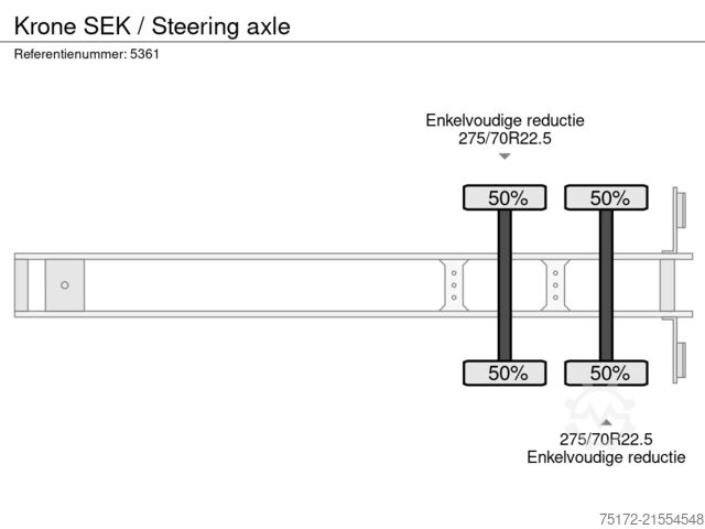 Koffer Krone SEK / Steering axle