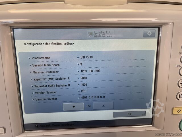  Canon imagePRESS C710 incl. Staple Finisher, Paperdeck and Fiery