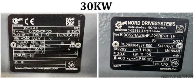 NORD gearmotor 30 kW, 37 kW, 45 kW, 75 kW Nord 