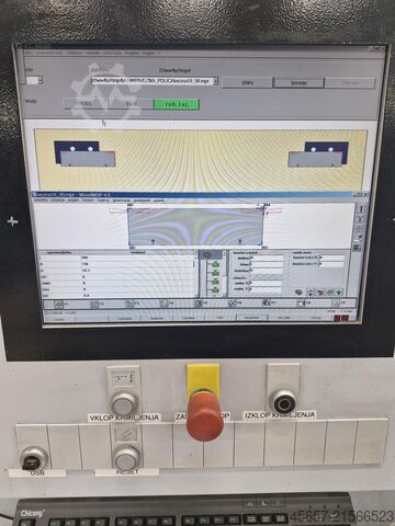 Bearbeitungszentrum mit Durchlauf Weeke Optimat BHX 500