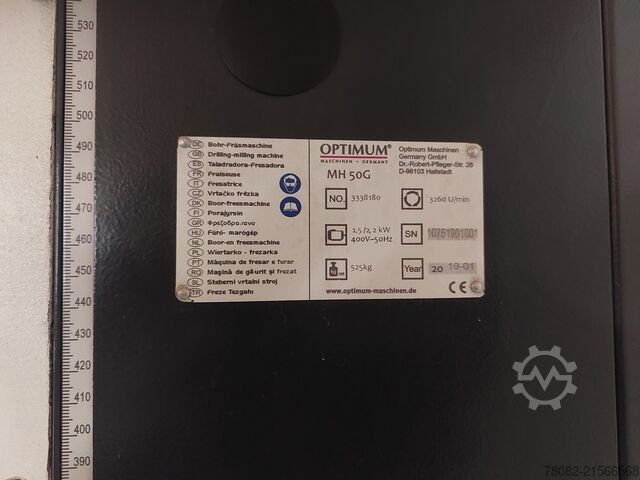Bohr- / Fräsmaschine Optimum OPTImill MH 50G