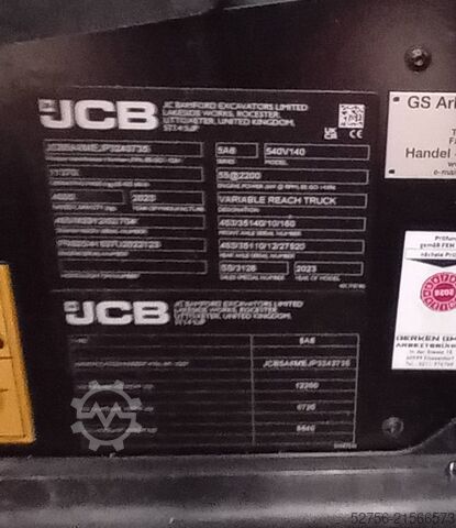 Teleskoplader JCB 540-140