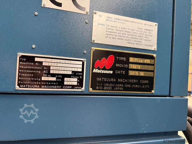 Horizontal machining center Matsuura H.Plus-405