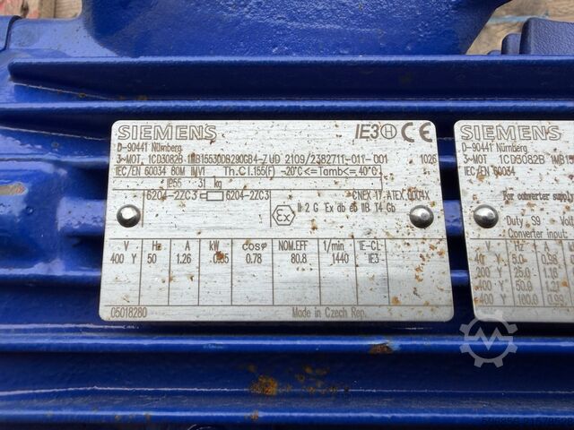 KSB ETALINE ETL Pumpe mit Siemens Motor 0,55 kW, EX ATEX Pompa KSB ETALINE ETL silnik Siemens 0.55 kW EX ATEX Pompa KSB ETALINE ETL silnik Siemens 0.55 kW EX ATEX