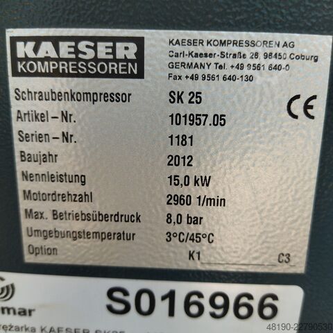 Schraubenkompressor Kaeser SK 25