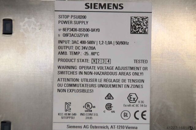 Stromversorgung Siemens SITOP PSU8200 6EP3436-8SB00-0AY0