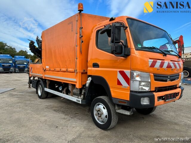 Transporter mit Kipper Mitsubishi Fuso Canter 6C18/Kran HIAB/4x4 Allrad