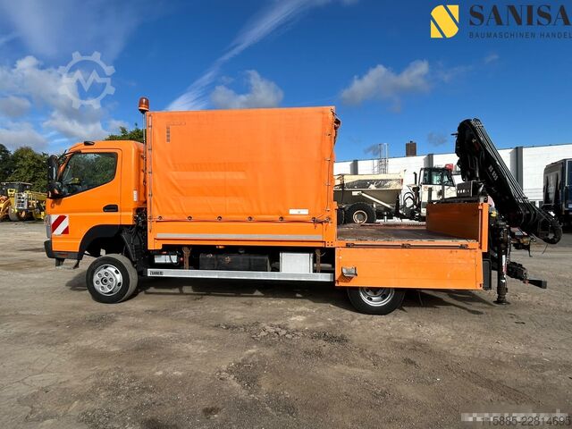 Transporter mit Kipper Mitsubishi Fuso Canter 6C18/Kran HIAB/4x4 Allrad