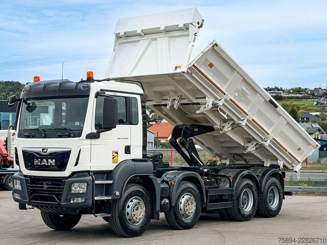 Tipper truck MAN TGS 35.420 KIPPER 6,00 m + BORDMATIC * 8x4