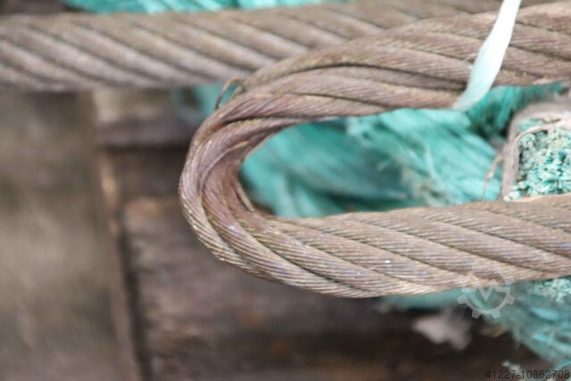 Stahlseil/Schiffstau Stahl Nylon Ø27 mm/13m / Ø 100 mm/4 m