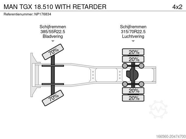 Standard-Traktor MAN TGX 18.510 WITH INTARDER