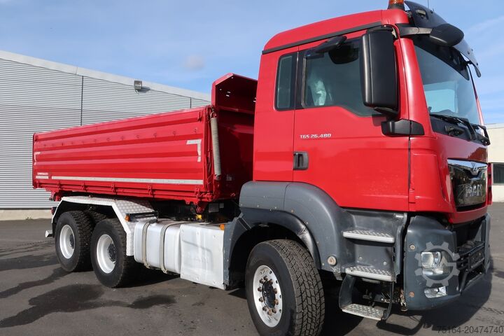 Dreiseitenkipper LKW MAN TGS 26.480 BB 6x4 Bordmatik