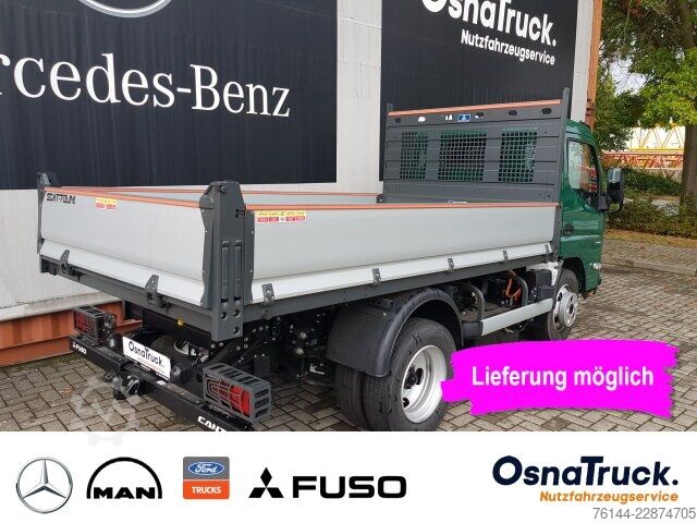 Three-sided tipper truck Mitsubishi Canter 4C15e Hinterkipper Klima, Kamera, AHK