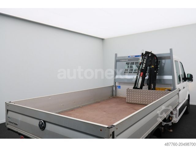 Pritschenwagen VOLKSWAGEN Crafter 35 Maxi Doka *HIAB Kran 995kg* AHK 3,0t