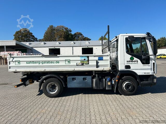 Three-way tipper van IVECO EuroCargo 80-210 / Meiller + Hohe Bordwände