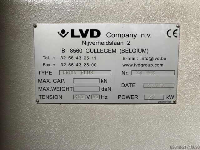 Laserschneidmaschine LVD ORION 3015 - 2.5kW