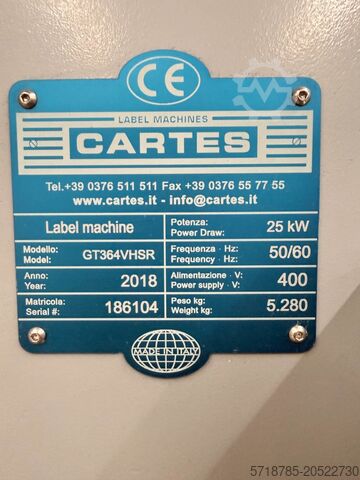 Label printing machine CARTES GT364VHSR