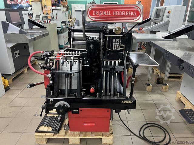 Stanzmaschine, Buchdruckmaschine Heidelberg OHT „windmill” Letterpress