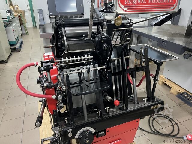 Stanzmaschine, Buchdruckmaschine Heidelberg OHT „windmill” Letterpress