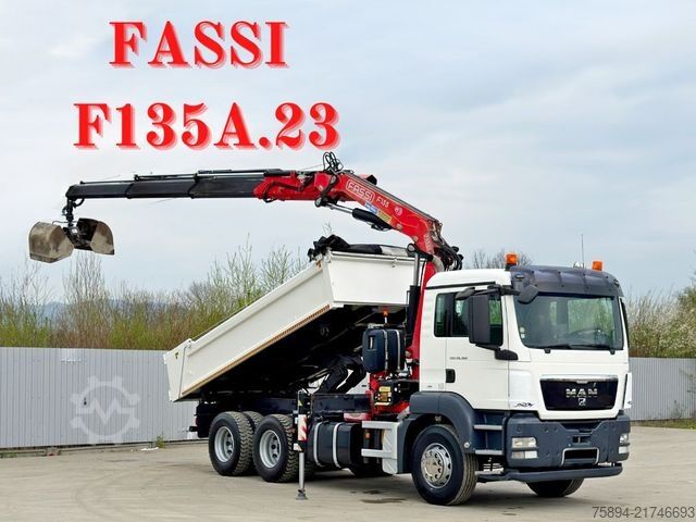 Truck mounted crane MAN TGS 26.360 * FASSI F135A.23 + FUNK / 6x4 * TOP