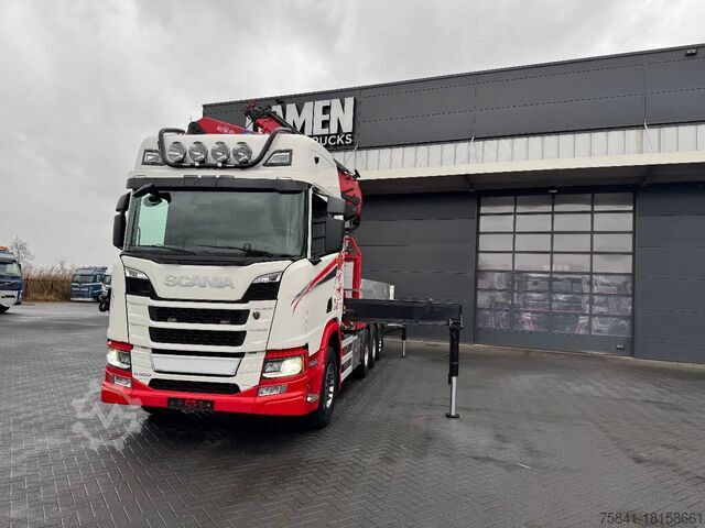 Crane truck Scania R 500 8x4 HMF 5020-K6 + JIB FJ 1000-K5