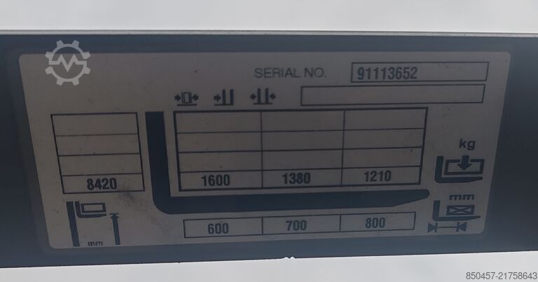 Schubmaststapler Jungheinrich ETV 216 6884mh/ 8.42m/ 2017y