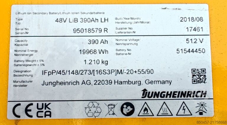 Schubmaststapler Jungheinrich ETV320 11m/ 2020yy/ 10963mh