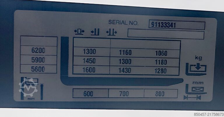 Schubmaststapler Jungheinrich ETV C16 / 2018y/ 6586mh/ 6.2m