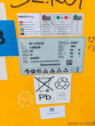 Schubmaststapler Jungheinrich ETV C16 / 2018y/ 6586mh/ 6.2m
