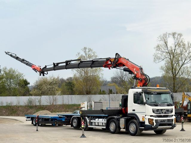 Truck mounted crane VOLVO FMX 460 * KRAN +JIB+ FUNK + Anhänger! 6x4 * TOP