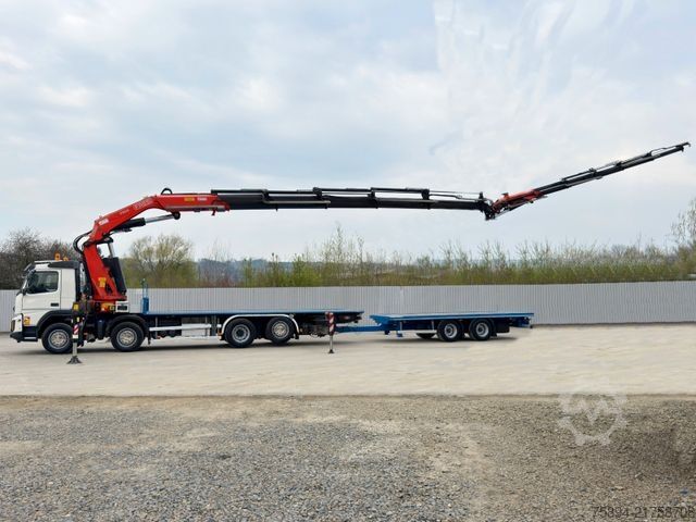 Truck mounted crane VOLVO FMX 460 * KRAN +JIB+ FUNK + Anhänger! 6x4 * TOP
