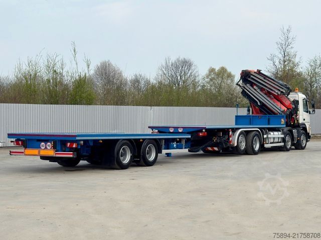 Truck mounted crane VOLVO FMX 460 * KRAN +JIB+ FUNK + Anhänger! 6x4 * TOP