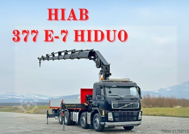 Truck mounted crane VOLVO FM 440* HIAB 377 E-7 HIDUO + FUNK / 8x4