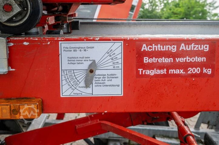 Construction lift  Emminghaus Pionier 85-6-16