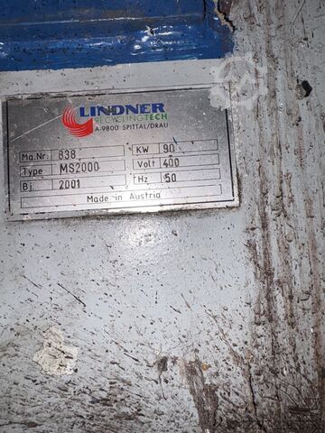Single shaft shredder Lindener MS2000