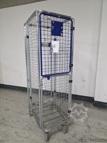 Roll container, mesh roll cage, roll trolley Wanzl - Rollbehälter Anti Diebstahl - nestbar - 1.900 x 780 x 600 mm