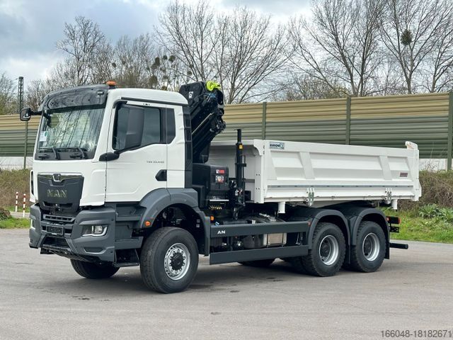 Other MAN TGS 33.440 6x6 /3-Seiten- Kipper / HIAB 228-4