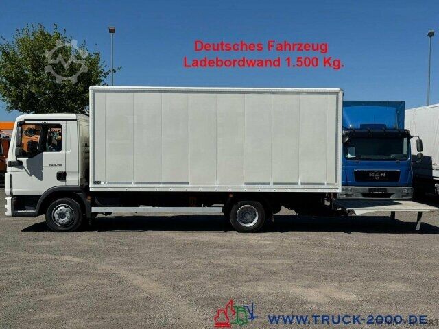 Transporter mit Koffer MAN TGL 8.150 Koffer + Ladebordwand Dautel 1.500 Kg