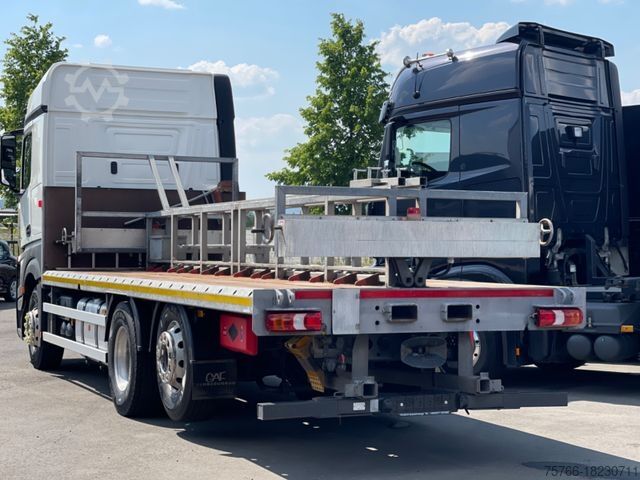 LKW mit Pritsche (offen) MERCEDES-BENZ ACTROS 2543 L/STANDKLIMA /STAPLER. /GASTRANSPORT