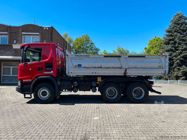 Three-sided tipper truck SCANIA G500 MEILLER 3Skipper + Bordmatik