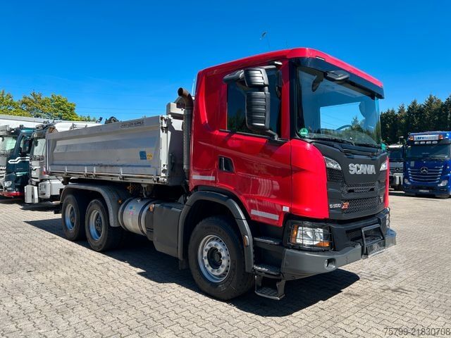 Three-sided tipper truck SCANIA G500 MEILLER 3Skipper + Bordmatik