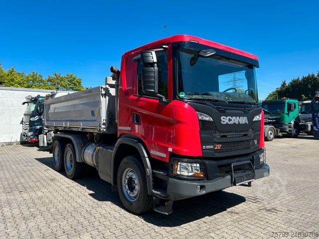 Three-sided tipper truck SCANIA G500 MEILLER 3Skipper + Bordmatik