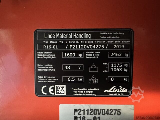 R 16 - * Triplex FFL !! FULL options!! LINDE R 16 -  * Triplex FFL !! FULL options !!