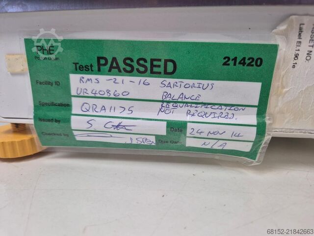 Sartorius Cubis MSE20201S Balance + YP30 Printer Sartorius Cubis MSE20201S