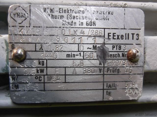 Electric motor 2.5 kW 1440 rpm VEM KMERB100LX4/288