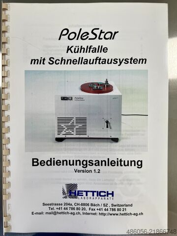Infrared Vortex-Evaporator Hettich CombiDancer Evaporator & Cold-Trap